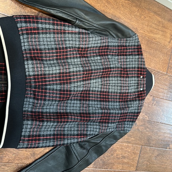 Coach wool varsity jacket with leather sleeves - Picture 5 of 7